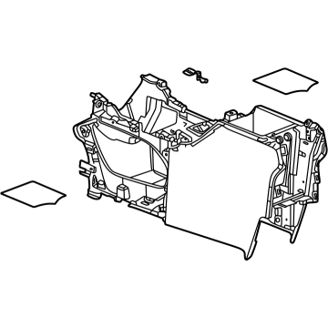 GM 85536493 Carrier, Floor Console, Black 85536493 GM Carrier, Floor Console, Black Illustration 1 of 1