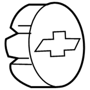 20914866 GM Center Cap, Gold; Silver Illustration 1 of 1