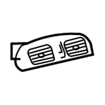 GM 25749919 Air Deflector 25749919 GM Air Deflector Illustration 1 of 1
