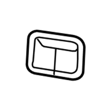15255111 GM Seat Belt Guide, Black Illustration 1 of 1
