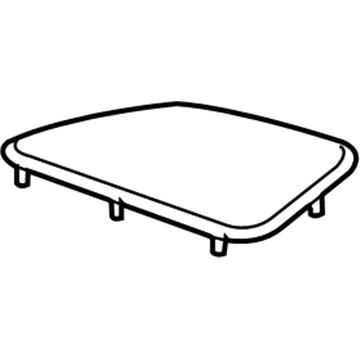 15255117 GM Speaker Grille, Black, Passenger Side Illustration 1 of 1