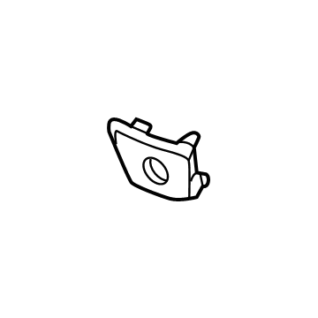 GM 84801191 Center Bezel, Black 84801191 GM Center Bezel, Black Illustration 1 of 1