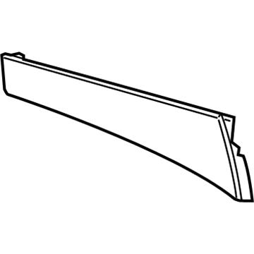 GM 23424812 Side Trim Panel, Black, Driver Side 23424812 GM Side Trim Panel, Black, Driver Side Illustration 1 of 1