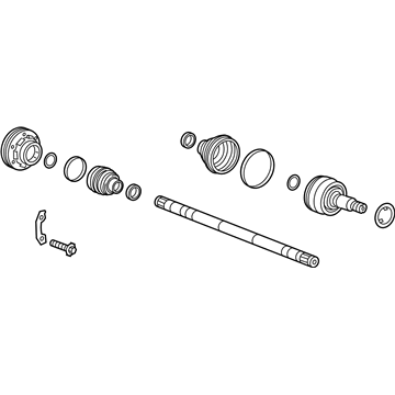 84309444 GM Axle Assembly, Rear Passenger Side Illustration 1 of 1
