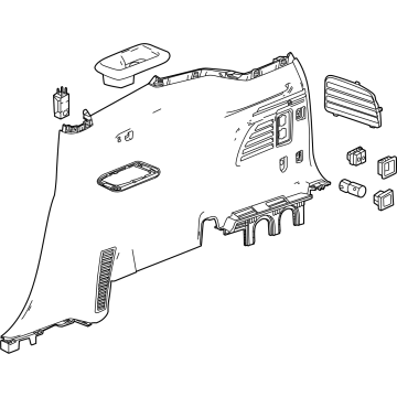 GMC 26524519 Lower Quarter Trim