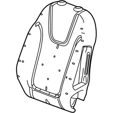 GM 42743430 Seat Back Pad, Front Driver Side 42743430 GM Seat Back Pad, Front Driver Side Illustration 1 of 1