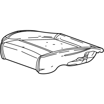 42788157 GM Seat Cushion Pad, Driver Side Illustration 1 of 1