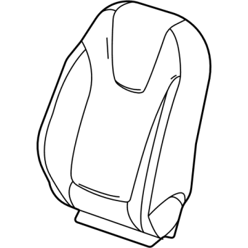 GM 42746049 Seat Back Cover, Beige, Driver Side 42746049 GM Seat Back Cover, Beige, Driver Side Illustration 1 of 1