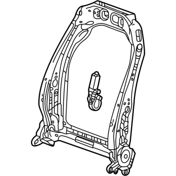 GM 13515464 Seat Back Frame, Front Driver Side 13515464 GM Seat Back Frame, Front Driver Side Illustration 1 of 1