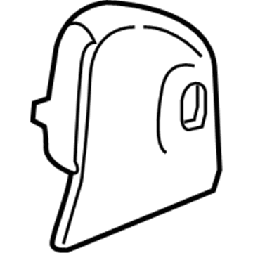 GM 84359309 Latch Cover, Black, Rear 84359309 GM Latch Cover, Black, Rear Illustration 1 of 1