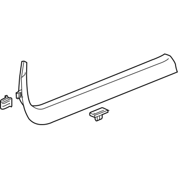 GM 84746704 Front Sill Plate, Black, Driver Side 84746704 GM Front Sill Plate, Black, Driver Side Illustration 1 of 1