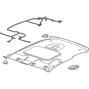 GM 19149236 Headliner, Gray 19149236 GM Headliner, Gray Illustration 1 of 1