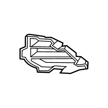 GM 84112288 Grille Cover, Front Driver Side 84112288 GM Grille Cover, Front Driver Side Illustration 1 of 1