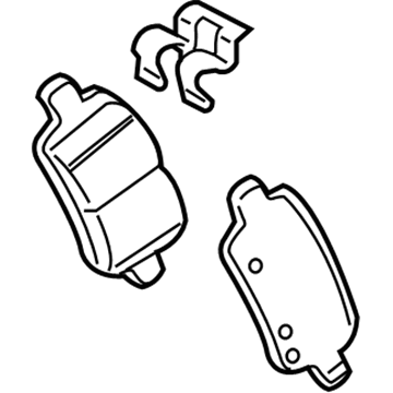GM 23341200 Brake Pads 23341200 GM Brake Pads Illustration 1 of 1