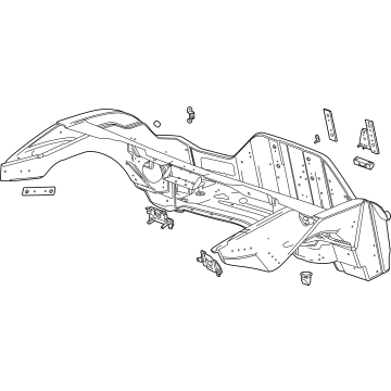 GM 85515347 Rear Compartment 85515347 GM Rear Compartment Illustration 1 of 1