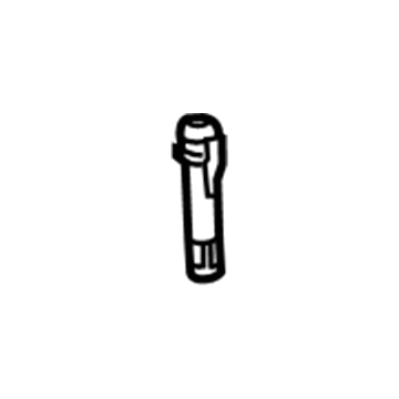 13371672 GM Headrest Guide, Jet Black Illustration 1 of 1