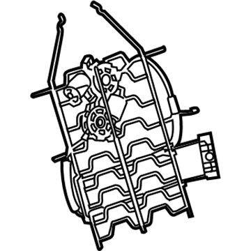 GM 84372824 Lumbar Support 84372824 GM Lumbar Support Illustration 1 of 1