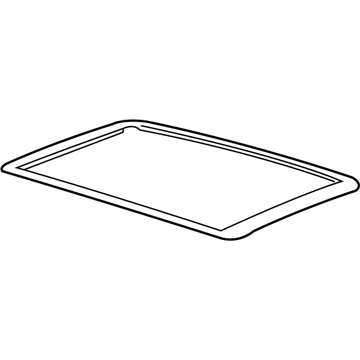 GM 12533717 Sunroof Glass 12533717 GM Sunroof Glass Illustration 1 of 1