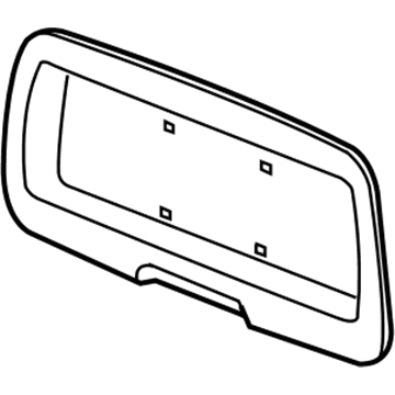 GM 88980652 License Pocket 88980652 GM License Pocket Illustration 1 of 1