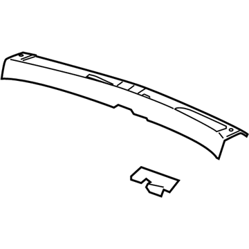 GM 15924043 Sill Plate, Gray 15924043 GM Sill Plate, Gray Illustration 1 of 1