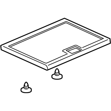 15821712 GM Door, Gray, Rear Passenger Side Illustration 1 of 1