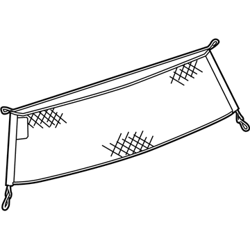10444800 GM Cargo Net, Rear Illustration 1 of 1