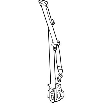 Chevy 19351663 Belt & Retractor