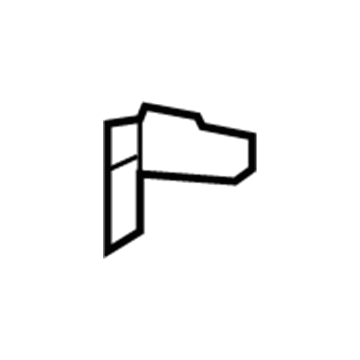 GM 96474063 Reinforcement Bracket 96474063 GM Reinforcement Bracket Illustration 1 of 1