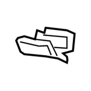 GM 96474093 Rear Extension 96474093 GM Rear Extension Illustration 1 of 1