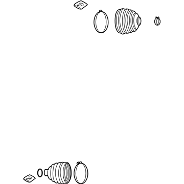 GM 42702776 Outer Boot 42702776 GM Outer Boot Illustration 1 of 1