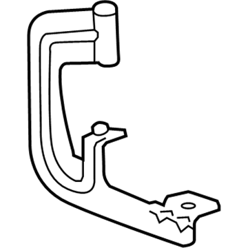 22956467 GM Running Board Bracket, Black Illustration 1 of 1