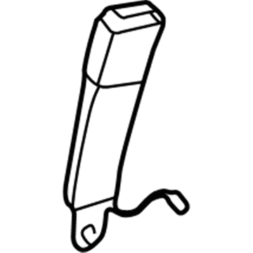 GM 88895103 Buckle End, Gray, Passenger Side 88895103 GM Buckle End, Gray, Passenger Side Illustration 1 of 1