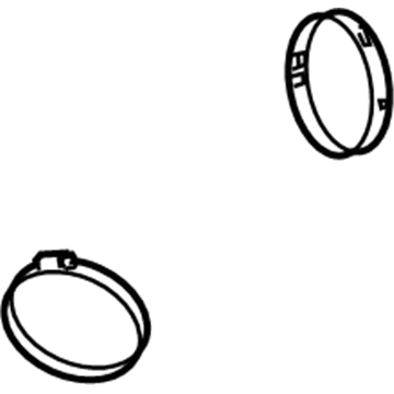 GM 24507972 Outlet Duct Clamp 24507972 GM Outlet Duct Clamp Illustration 1 of 1