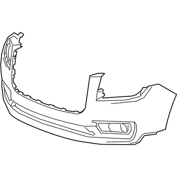 GM 23350830 Bumper Cover 23350830 GM Bumper Cover Illustration 1 of 1