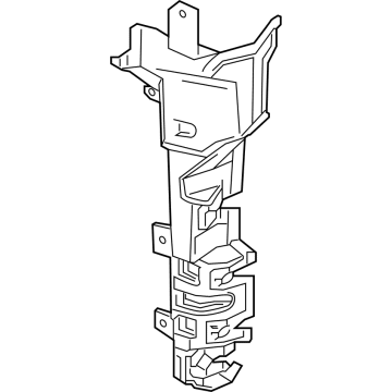 GM 84126423 Side Baffle, Passenger Side 84126423 GM Side Baffle, Passenger Side Illustration 1 of 1