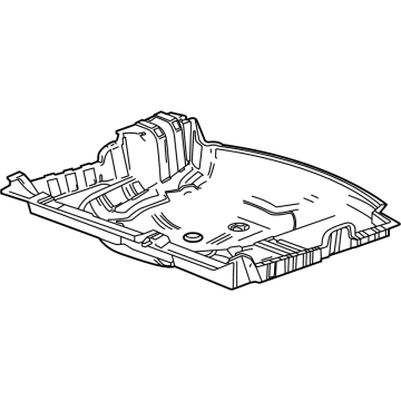GM 42746716 Lower Trim, Jet Black, Rear 42746716 GM Lower Trim, Jet Black, Rear Illustration 1 of 1