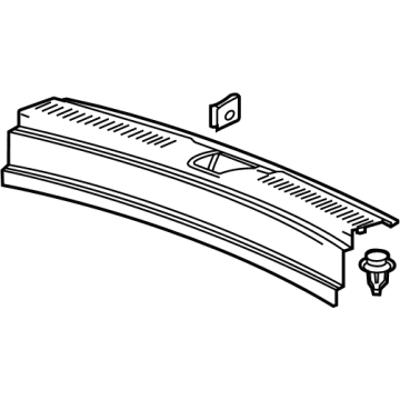 GM 42590610 Sill Trim, Jet Black 42590610 GM Sill Trim, Jet Black Illustration 1 of 1