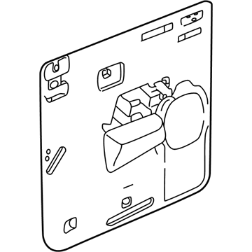 15249527 GM Water Deflector, Inner Driver Side Illustration 1 of 1