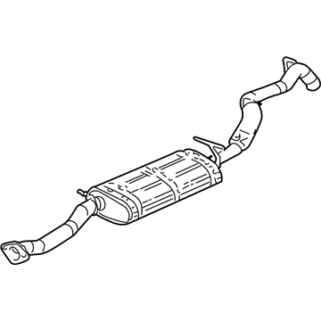Chevy 15105764 Muffler With Tail Pipe