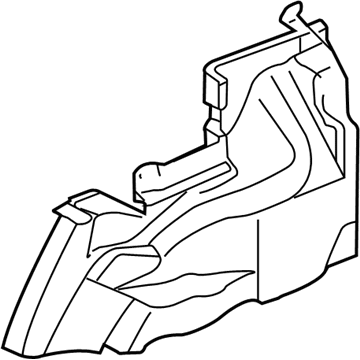 GM 25733073 Sound Absorber, Rear Inner Passenger Side 25733073 GM Sound Absorber, Rear Inner Passenger Side Illustration 1 of 1