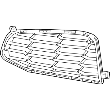 GM 84374002 Grille Assembly, Driver Side, Carbon 84374002 GM Grille Assembly, Driver Side, Carbon Illustration 1 of 1