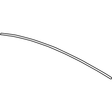 GM 25785137 Molding, Black 25785137 GM Molding, Black Illustration 1 of 1