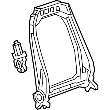 GM 84742046 Seat Back Frame, Front 84742046 GM Seat Back Frame, Front Illustration 1 of 1