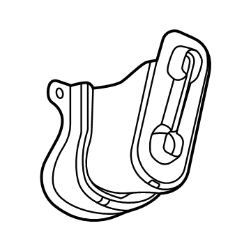 GM 84569860 Tow Bracket Cover, Driver Side 84569860 GM Tow Bracket Cover, Driver Side Illustration 1 of 1