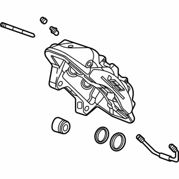 GM 84984077 Caliper, Gray, Passenger Side 84984077 GM Caliper, Gray, Passenger Side Illustration 1 of 1