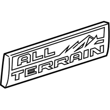 84672516 GM Nameplate, Rear Illustration 1 of 1