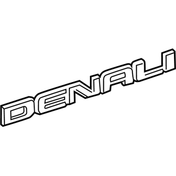 GM 20930232 Nameplate 20930232 GM Nameplate Illustration 1 of 1