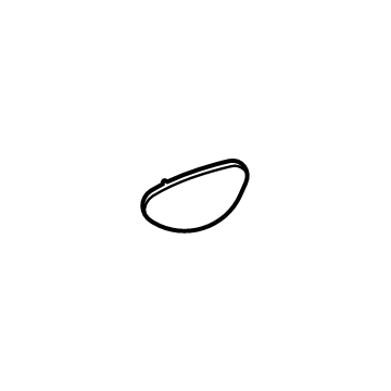 GM 84373724 Handle, Inside Cap, Jet Black, Passenger Side 84373724 GM Handle, Inside Cap, Jet Black, Passenger Side Illustration 1 of 1