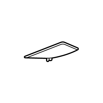 GM 84532387 Switch Panel Cap, Jet Black, Passenger Side 84532387 GM Switch Panel Cap, Jet Black, Passenger Side Illustration 1 of 1