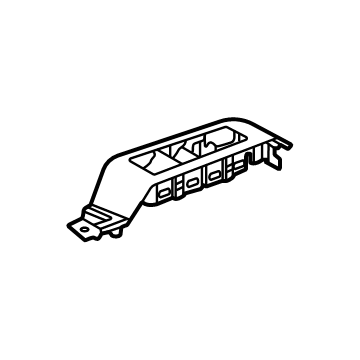 GM 84704104 Switch Panel, Jet Black, Front Driver Side 84704104 GM Switch Panel, Jet Black, Front Driver Side Illustration 1 of 1